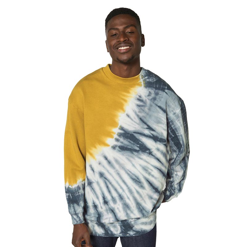 Firer tie and dye - Tie and Dye India Ink Grey/ Ochre XS